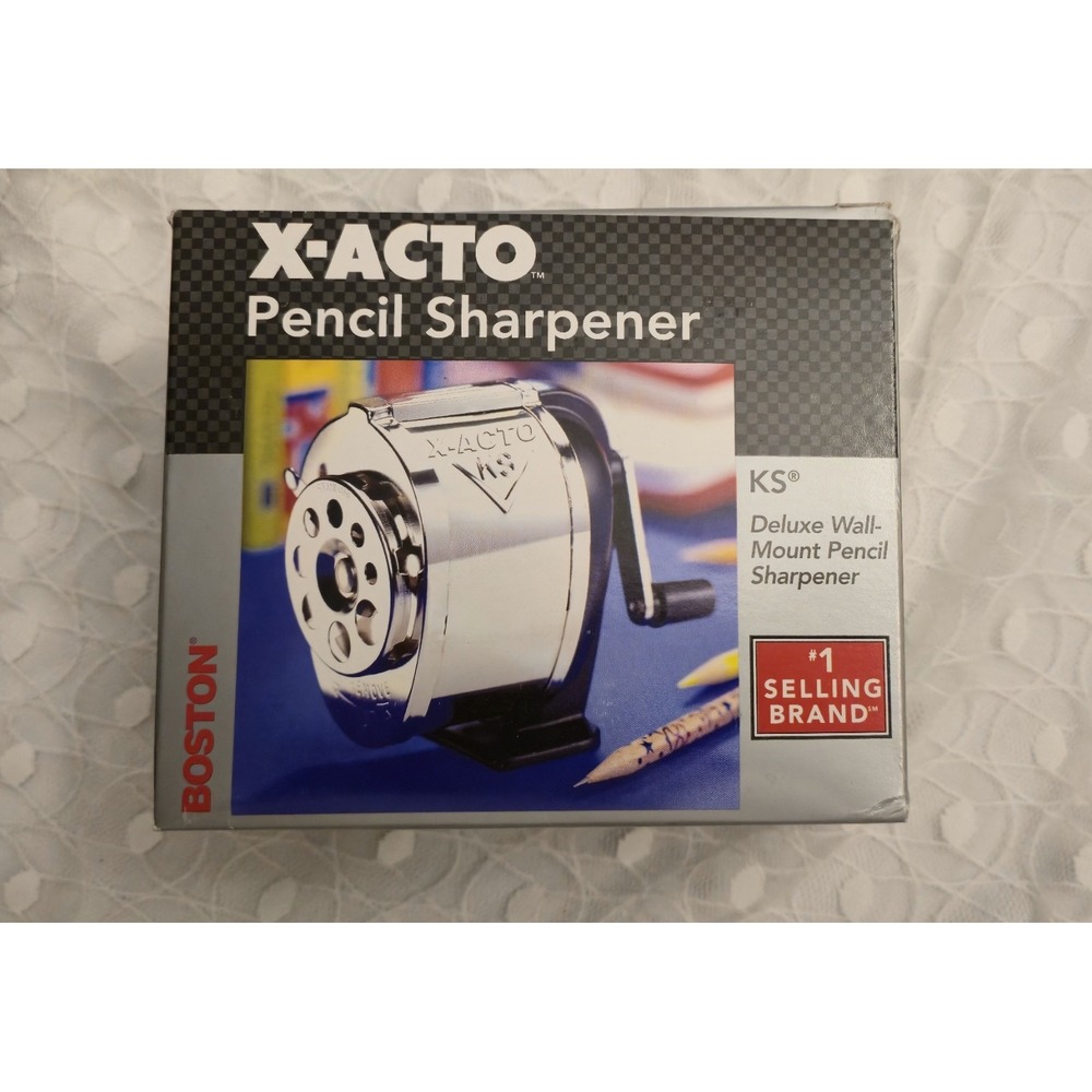 NIB  Boston X-Acto KS Deluxe Wall-Mount Pencil Sharpener  New Old Stock